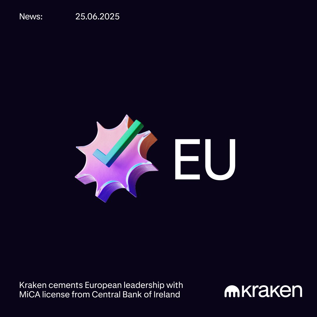 Kraken получила лицензию MiCA для работы в Европейской экономической зоне