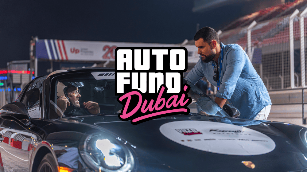 The first Regolith AutoFund investors’ event — over 300 guests gathered at Dubai Autodrome
