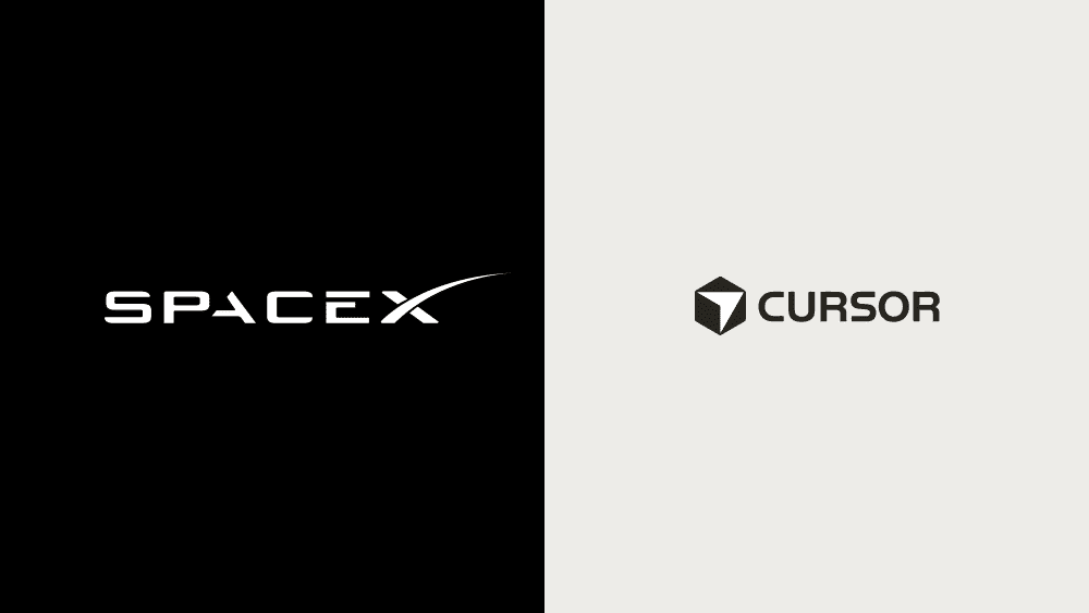 SpaceX and Cursor logos