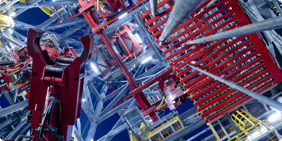 HMH Holding drilling equipment on an oil and gas platform