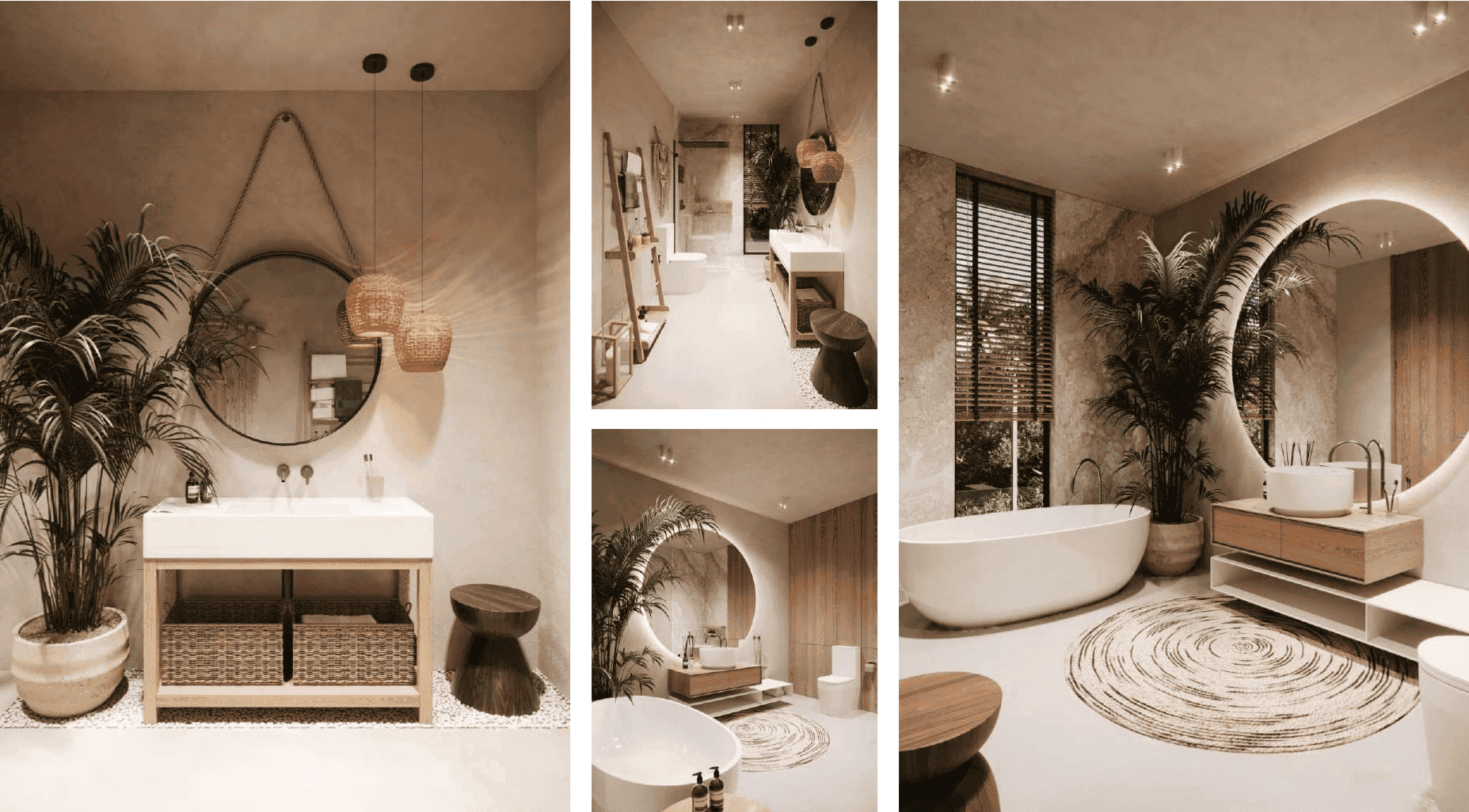 Bathroom interior at Regolith Village villa in Thailand